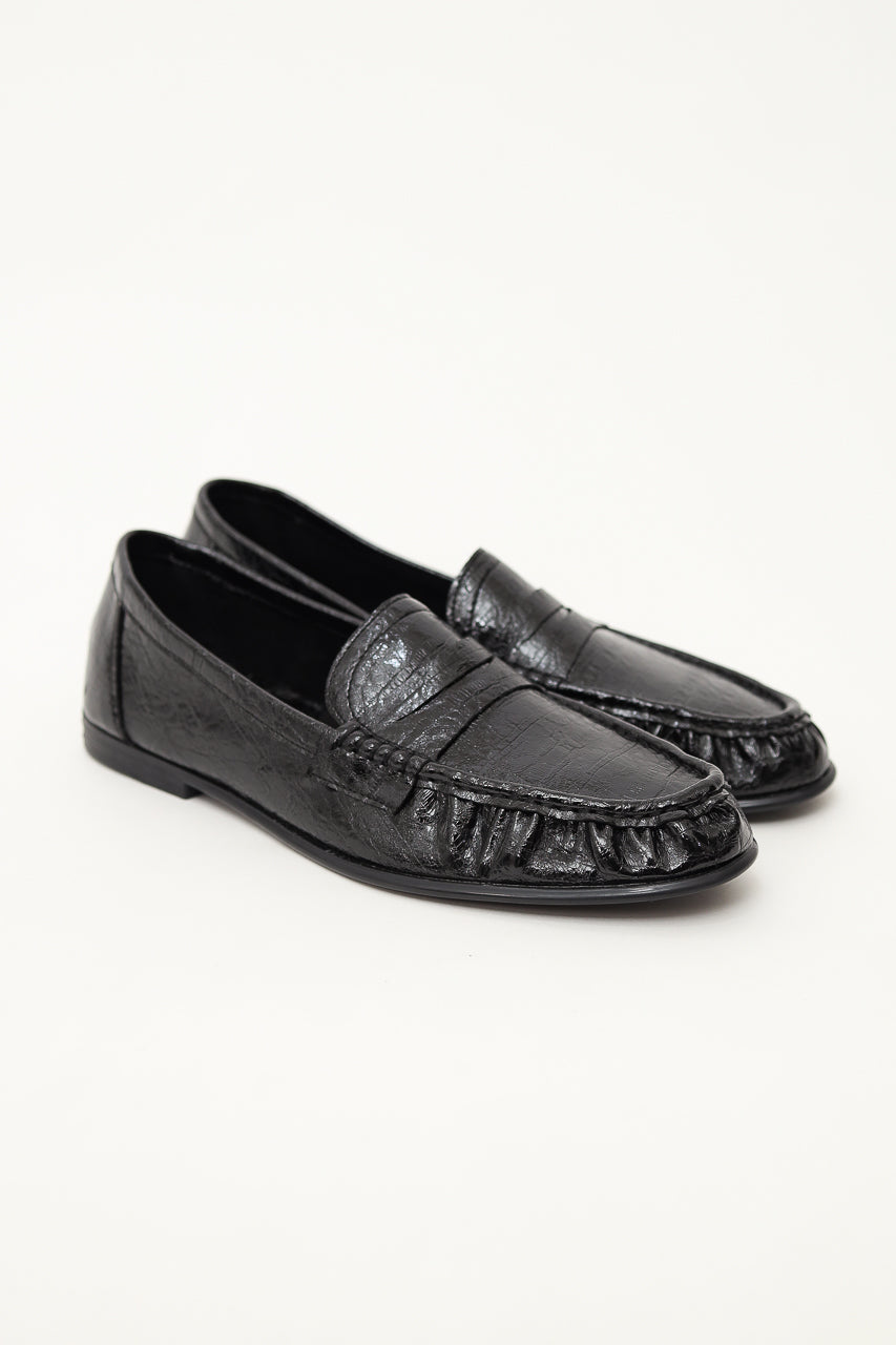 Bloom et Champs Glossy Croco Loafers