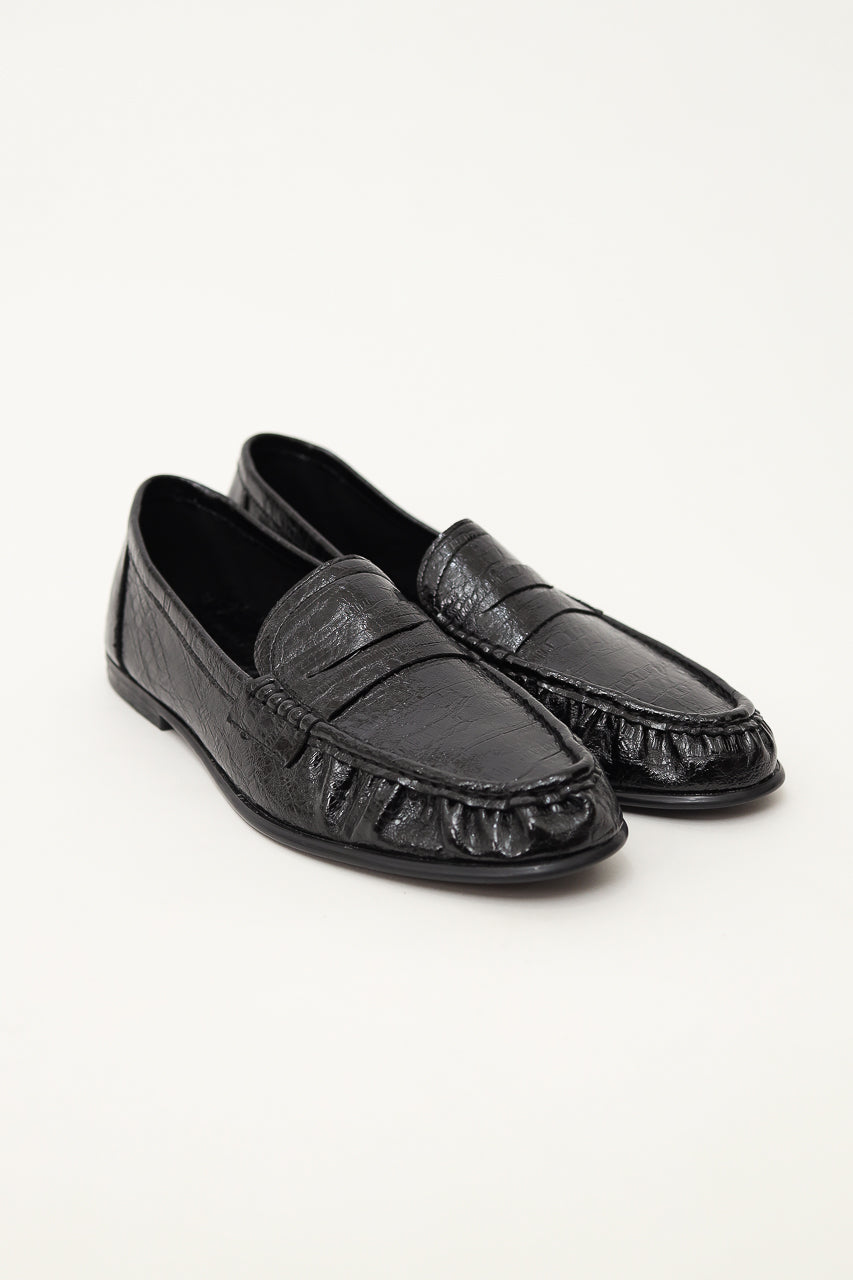 Bloom et Champs Glossy Croco Loafers