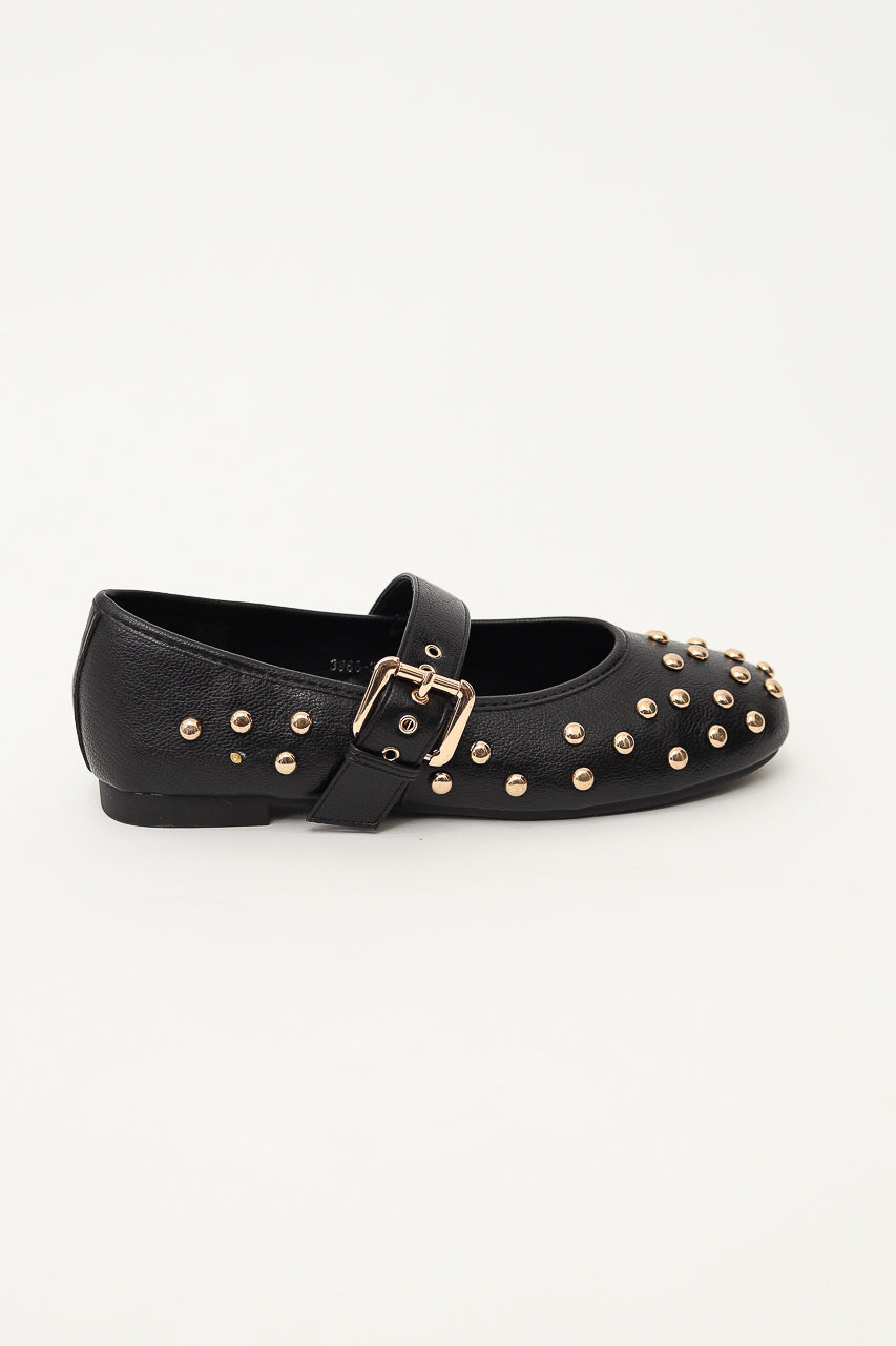 Bloom et Champs Studded Noir Flats