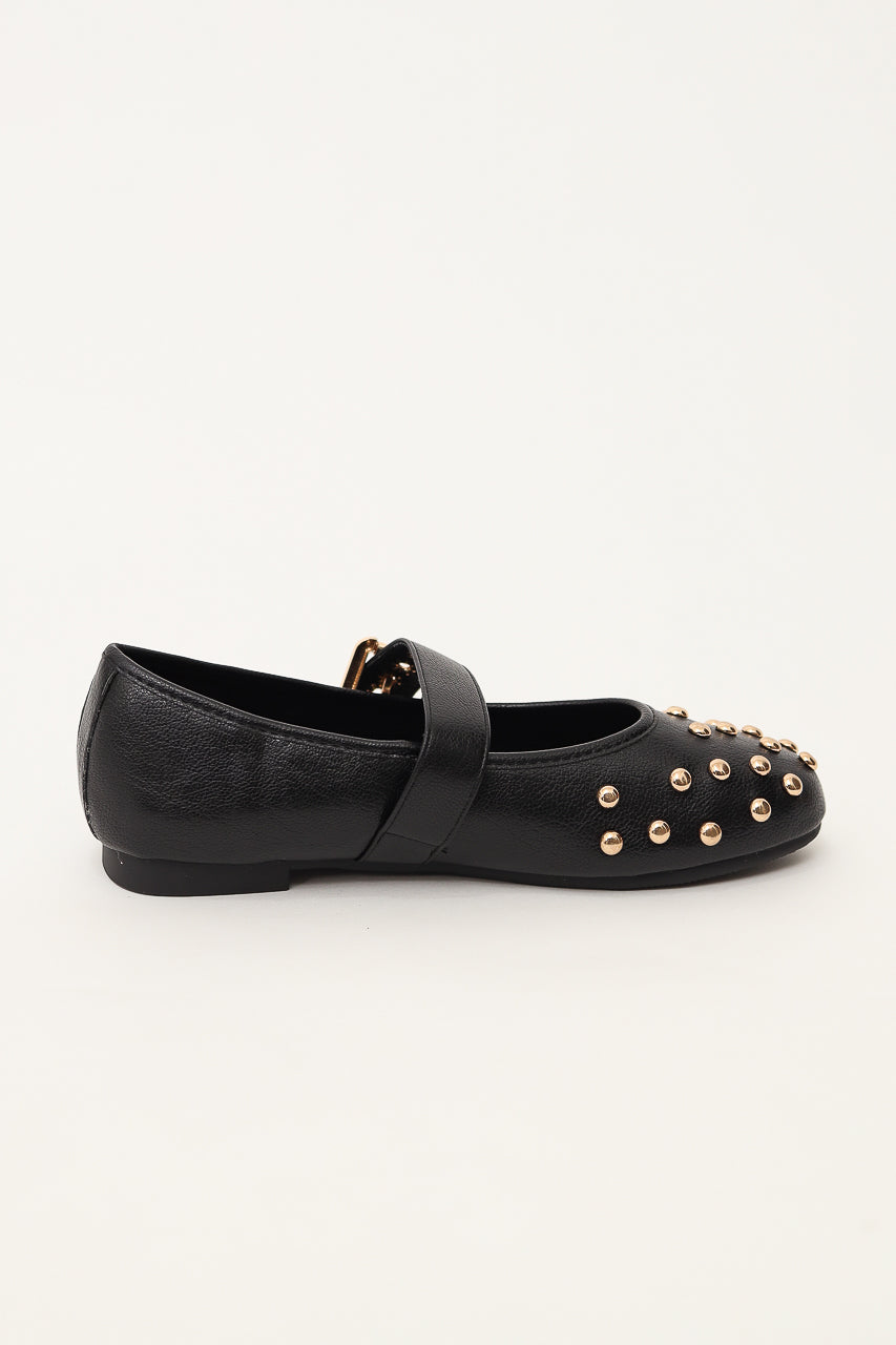 Bloom et Champs Studded Noir Flats