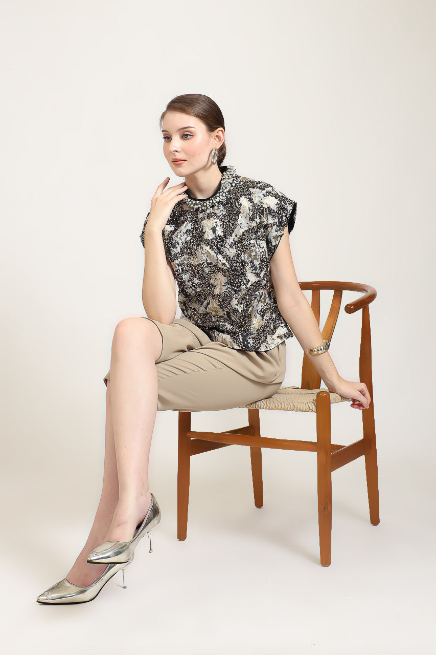 Bloom et Champs Full Embellished Blouse