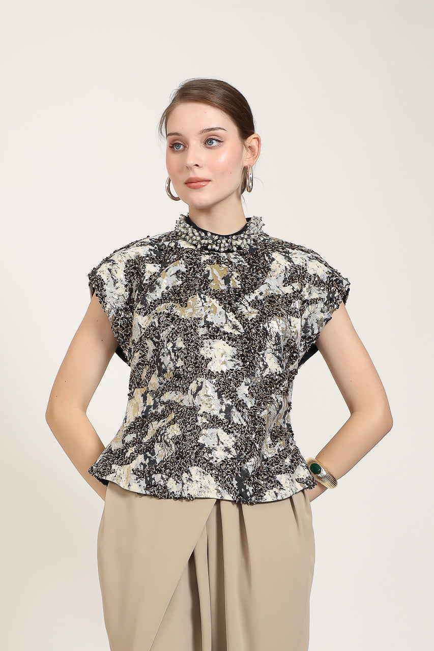 Bloom et Champs Full Embellished Blouse