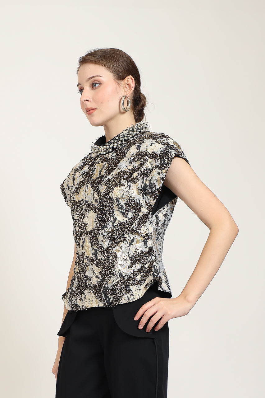 Bloom et Champs Full Embellished Blouse