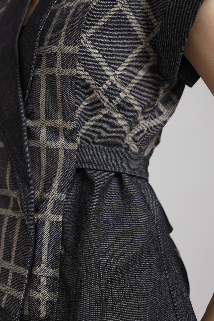 Bloom et Champs AK Denim Tartan Blouse