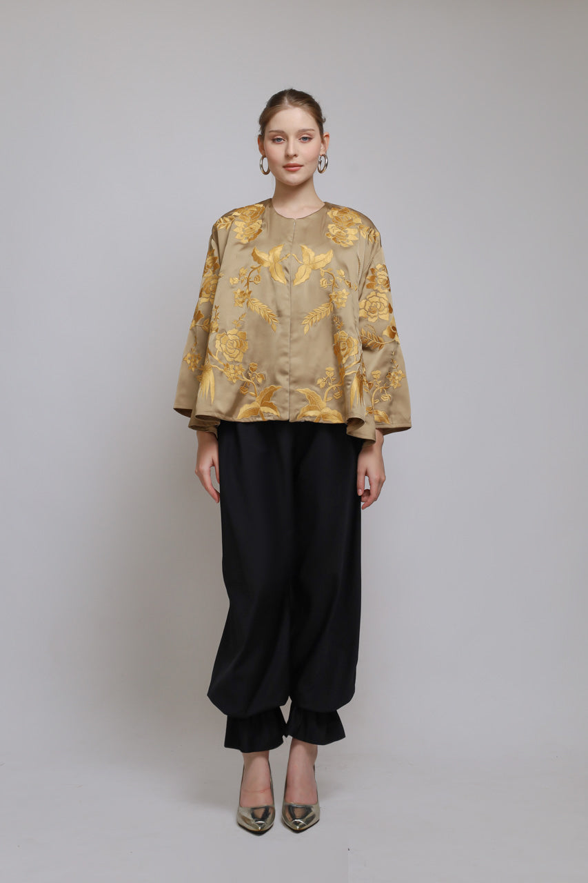 Bloom et Champs Blouse Bordir Turmeric