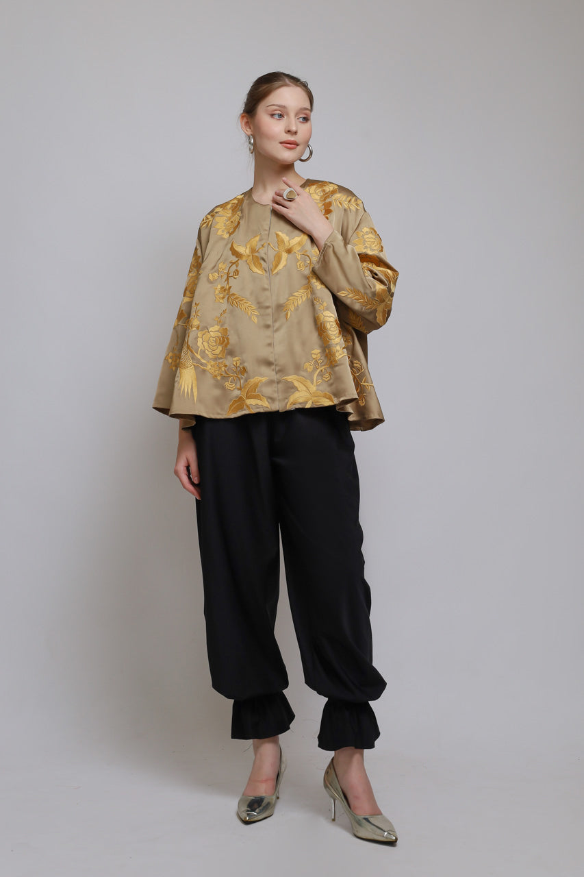 Bloom et Champs Blouse Bordir Turmeric