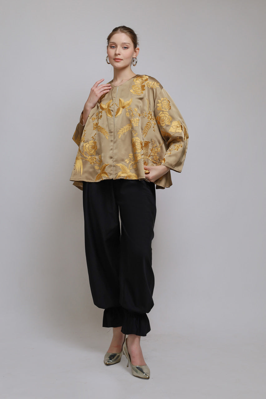 Bloom et Champs Blouse Bordir Turmeric