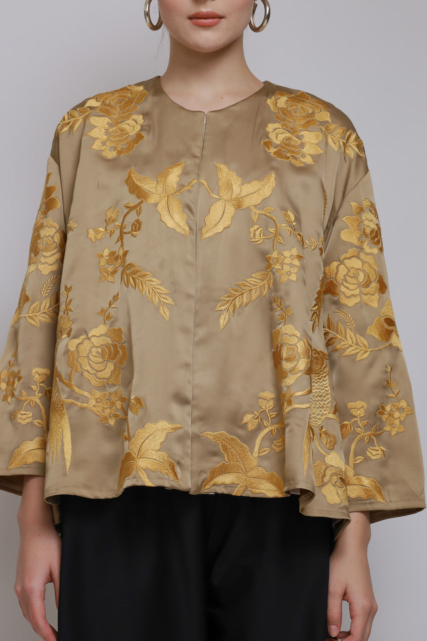 Bloom et Champs Blouse Bordir Turmeric