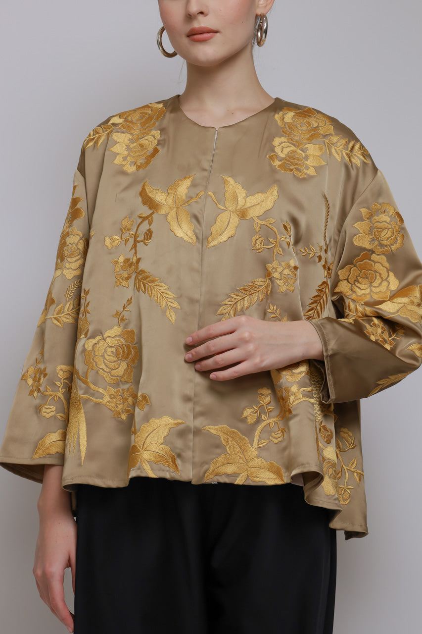 Bloom et Champs Blouse Bordir Turmeric