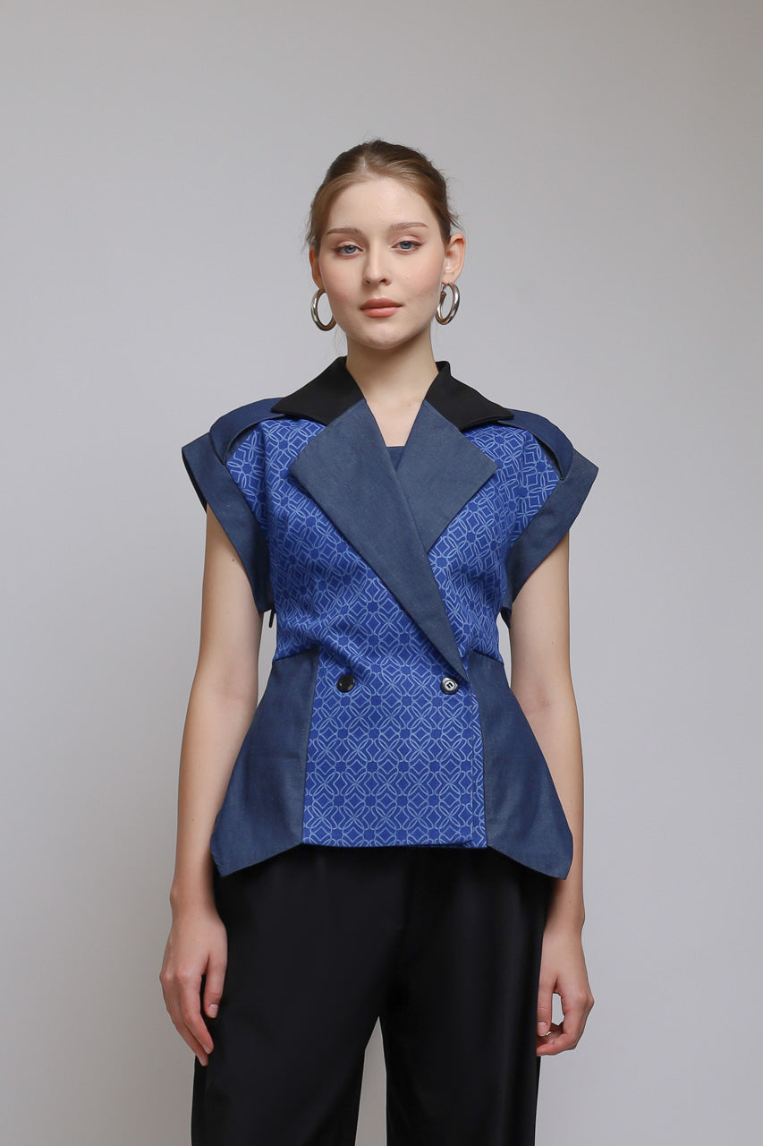 Bloom et Champs Blouse Denim Corak