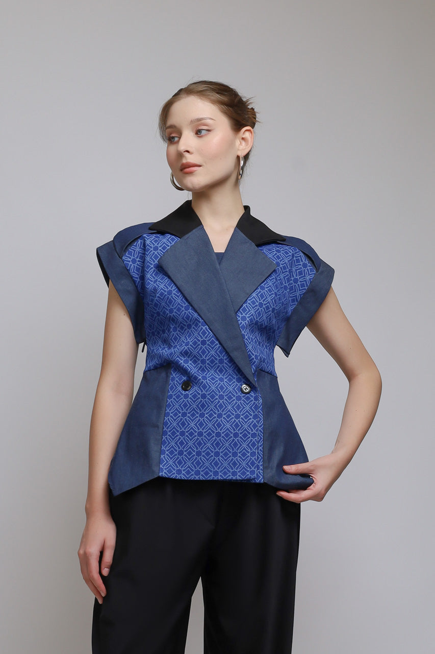 Bloom et Champs Blouse Denim Corak