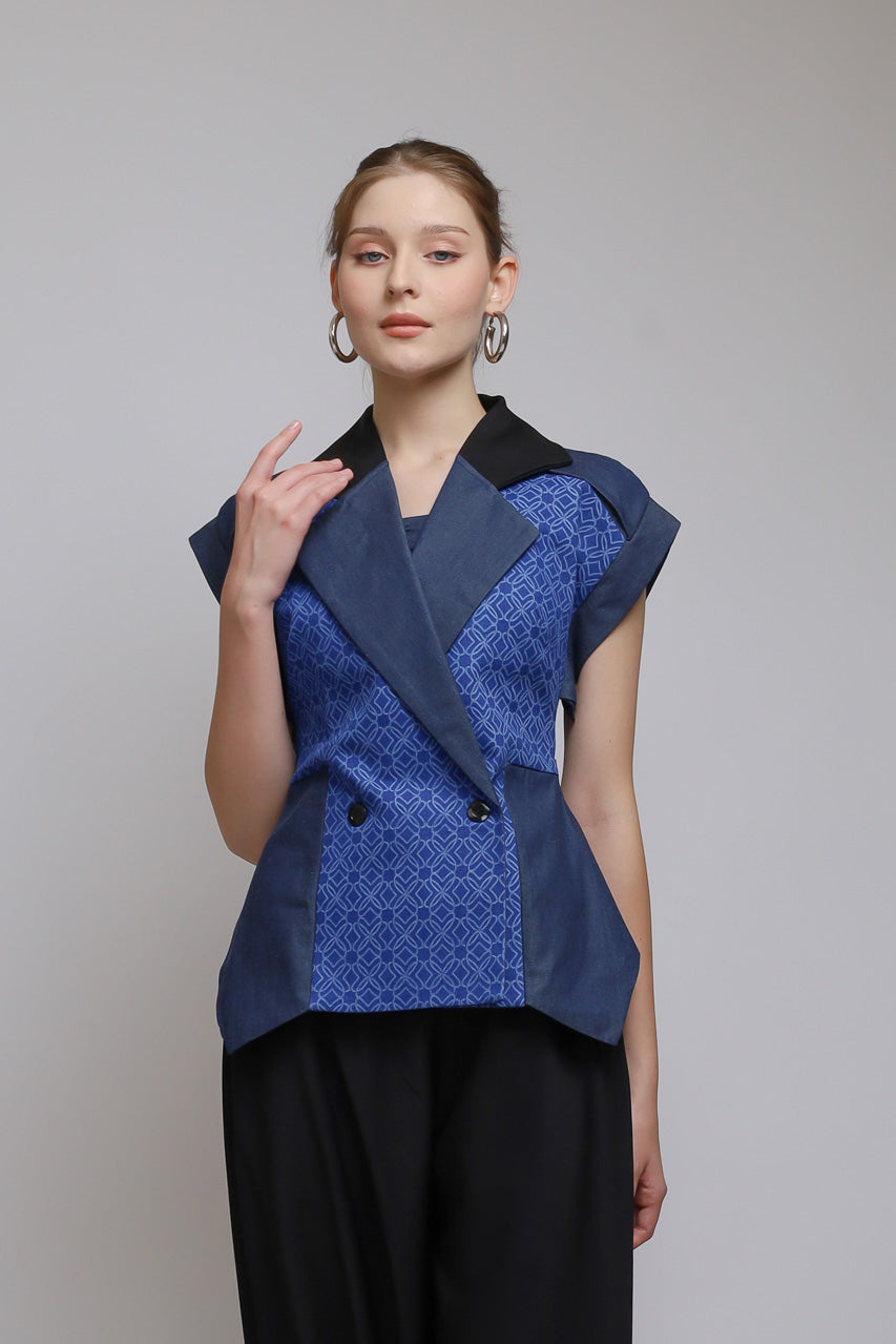 Bloom et Champs Blouse Denim Corak