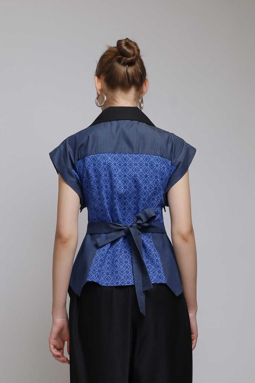 Bloom et Champs Blouse Denim Corak
