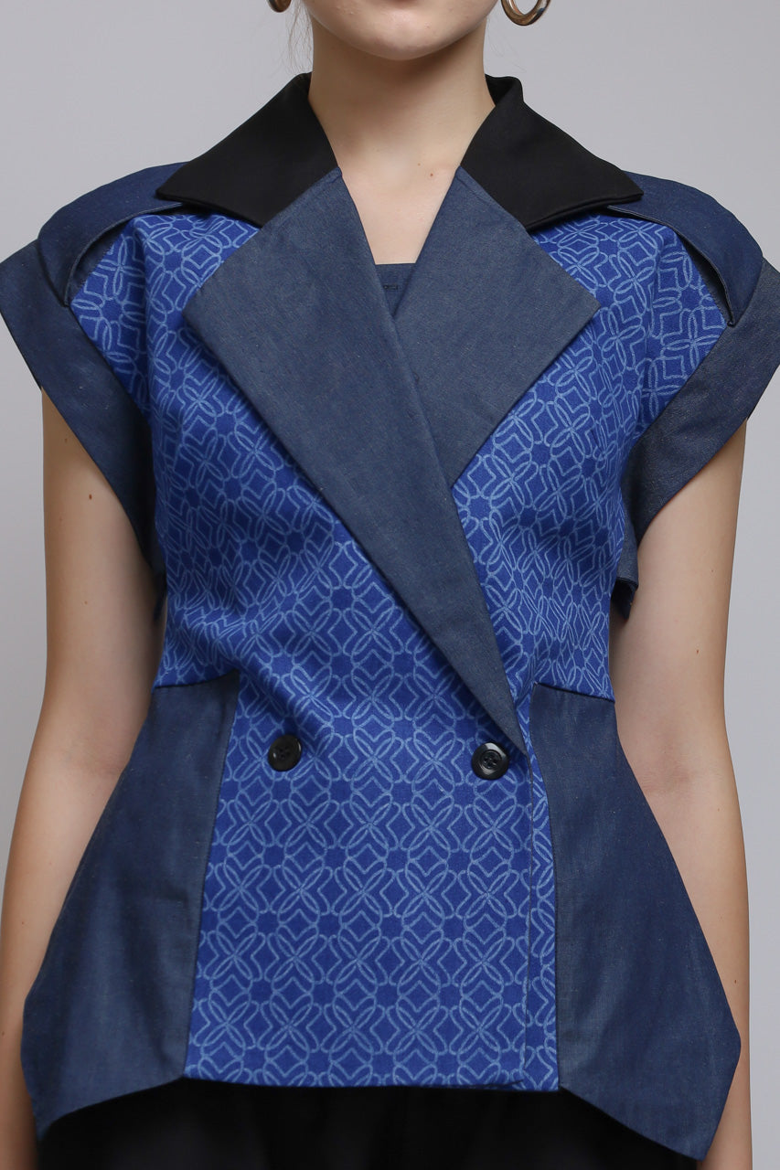 Bloom et Champs Blouse Denim Corak
