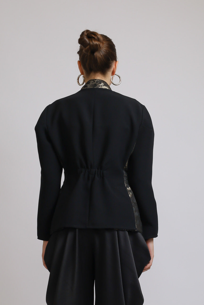 Bloom et Champs Kebaya Jacquard Blouse/Bloom et Champs Cowl Pants