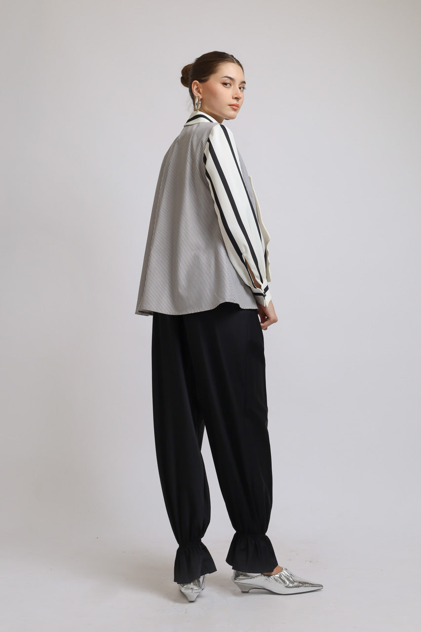 Bloom et Champs Long Sleeved FACED Shirt/Bloom Ruffle Hem Pants