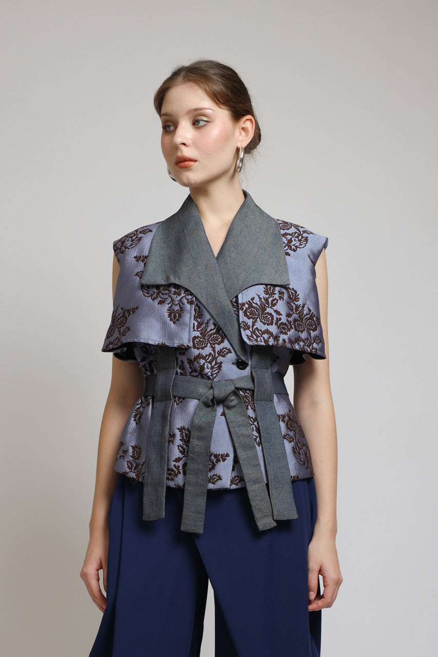 Bloom et Champs ACK Jacquard Blouse