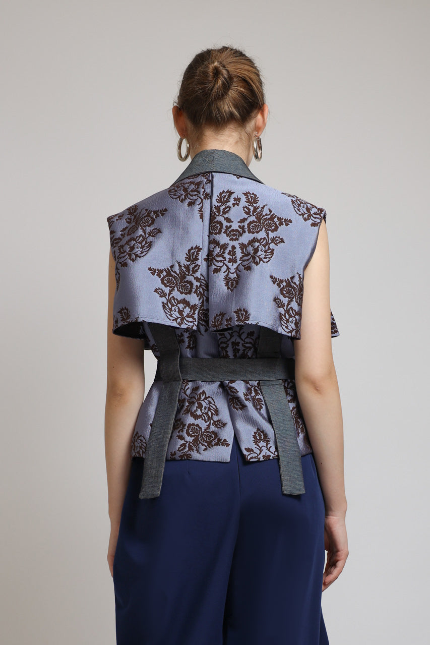 Bloom et Champs ACK Jacquard Blouse