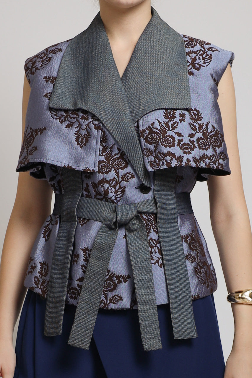 Bloom et Champs ACK Jacquard Blouse