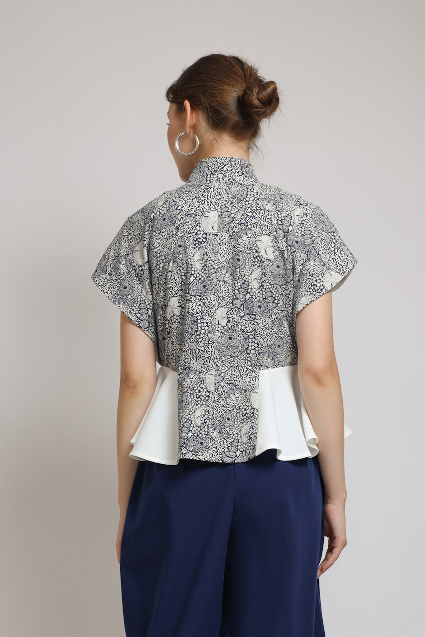 Bloom et Champs Coral Tassel Blouse