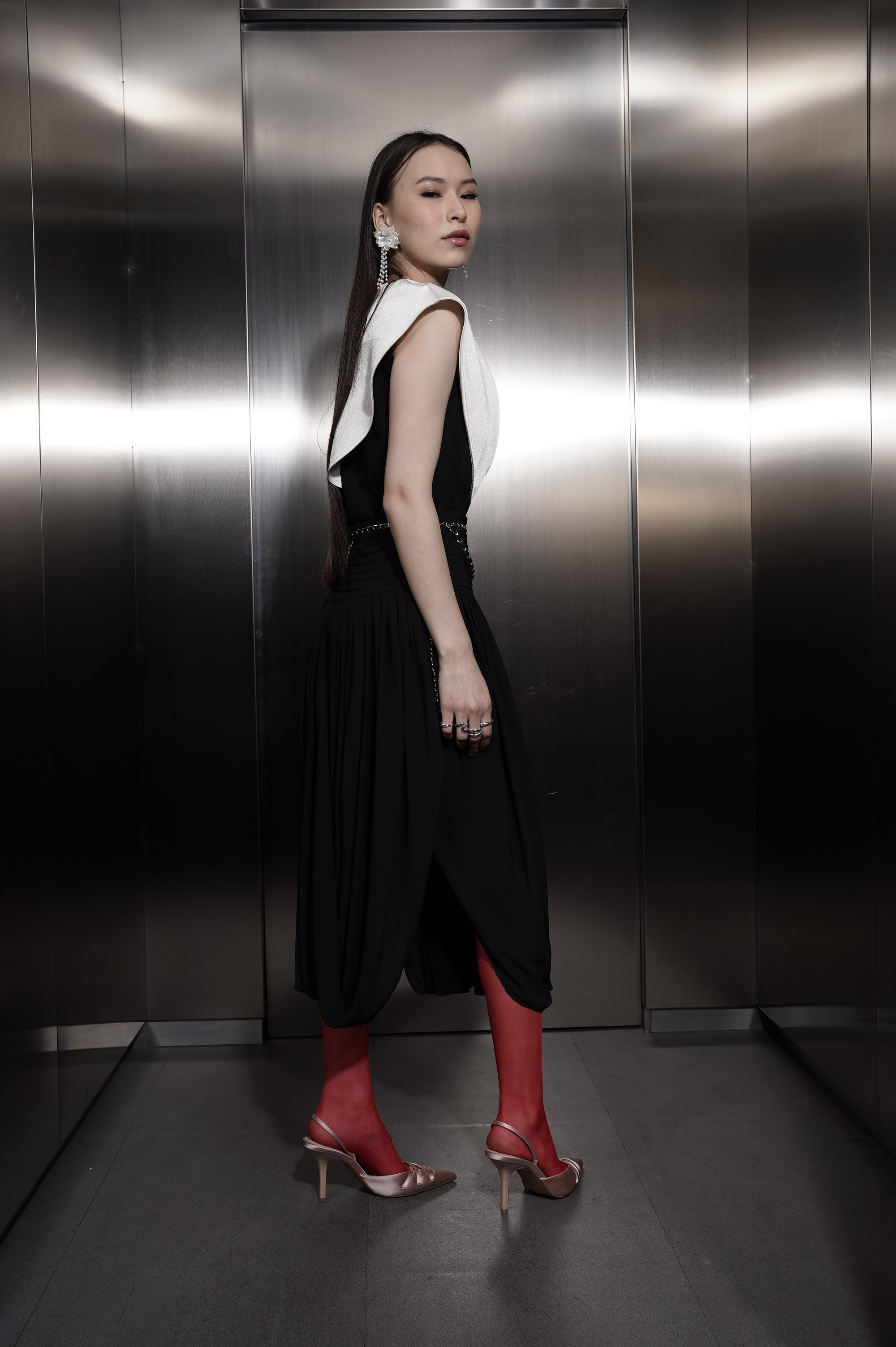 Bloom et Champs V Selena Blouse/Chiffon Skirt