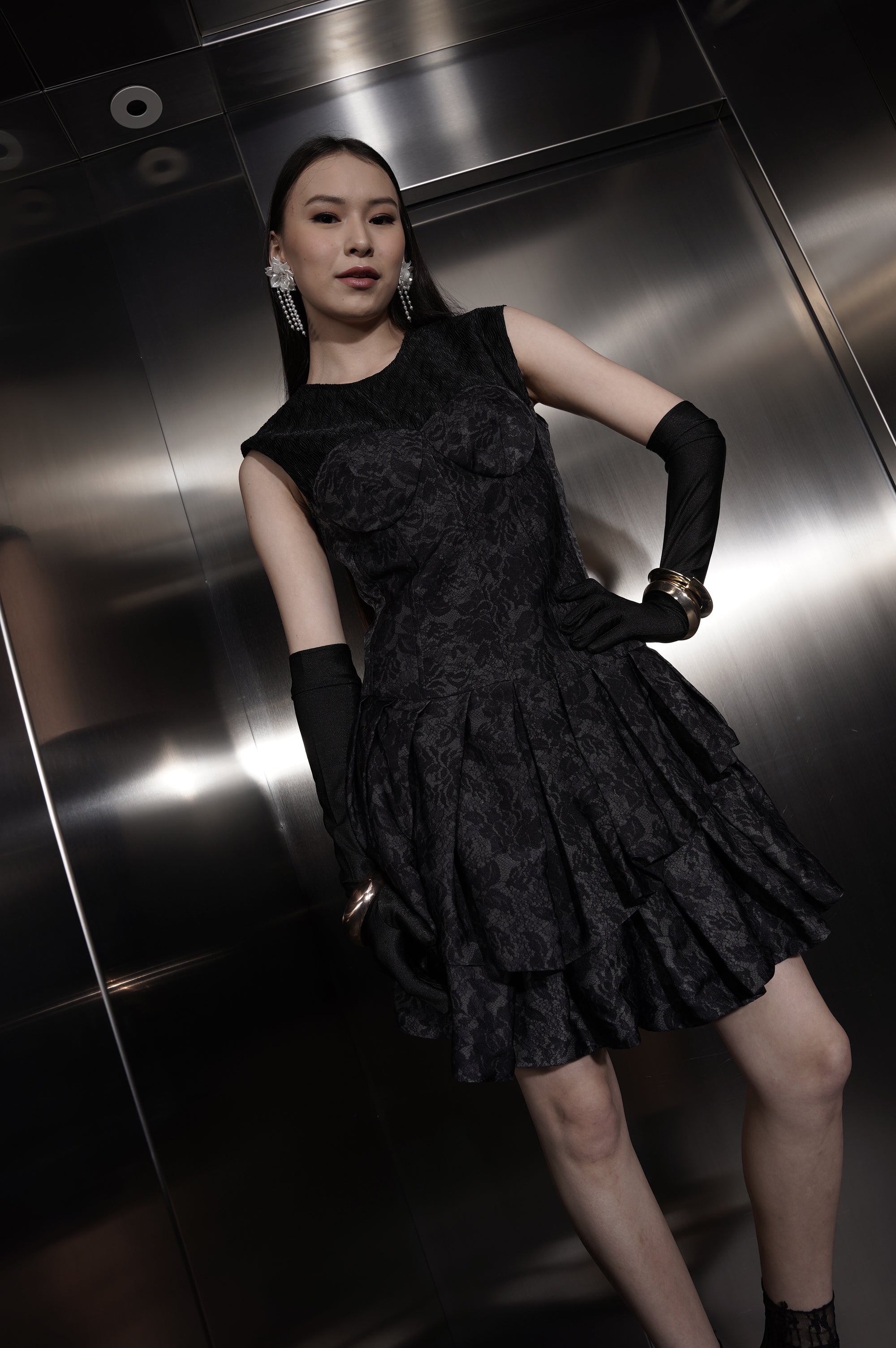 Bloom et Champs ACL Dress in Saten Lace