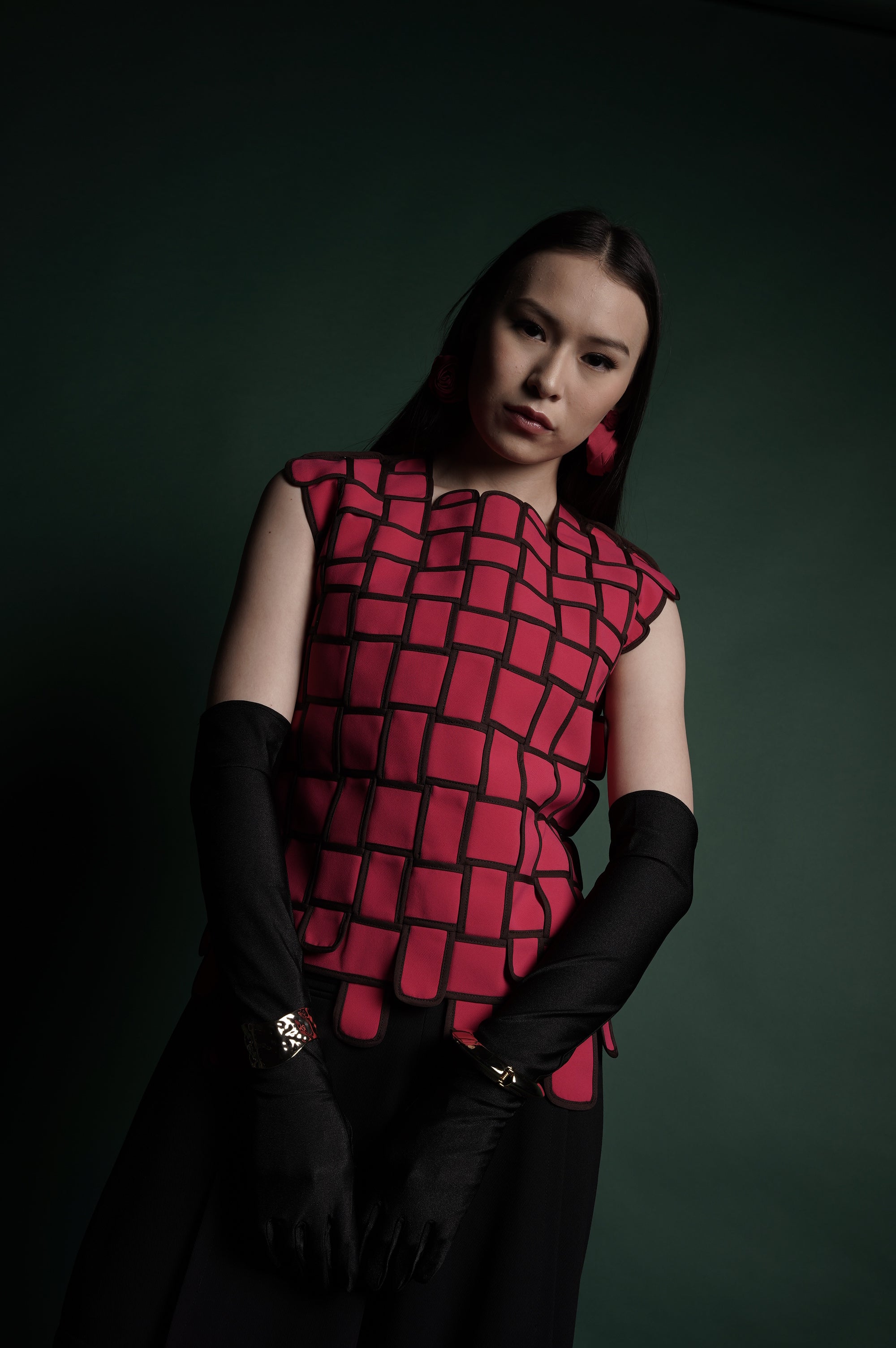 Bloom et Champs Anyam Fuschia Top/Alena Chiffon Pants