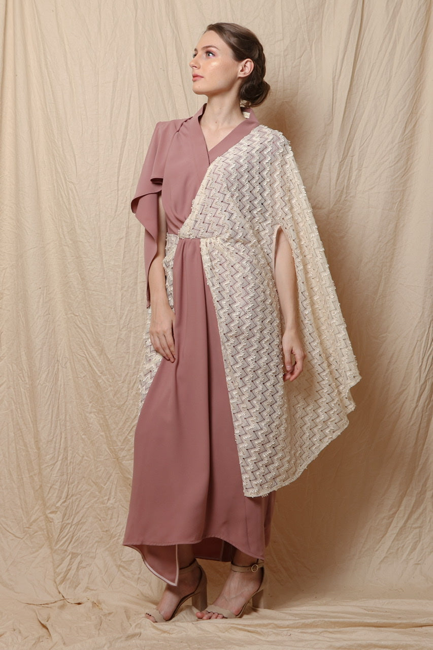 Dress Kaftan Dusty Pink