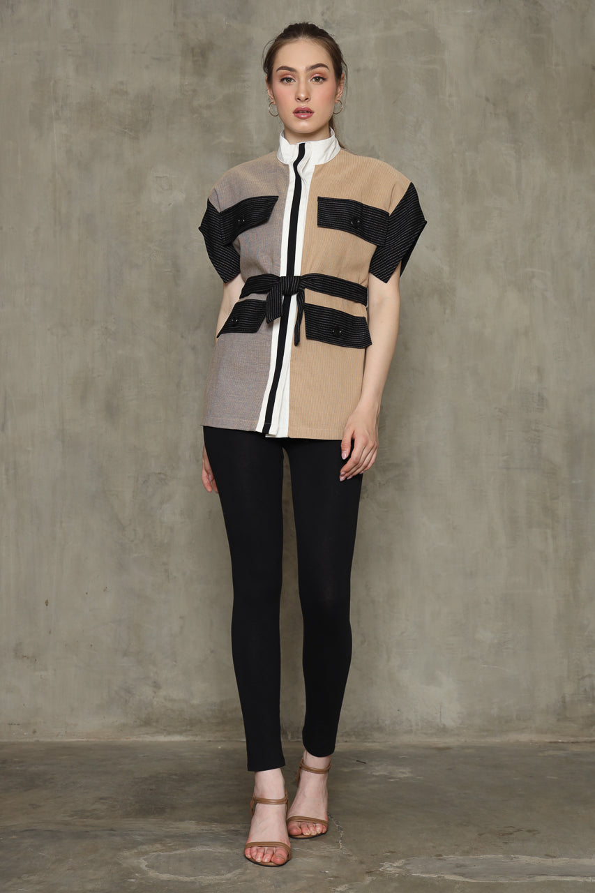 Bloom et Champs Kemeja Color Block