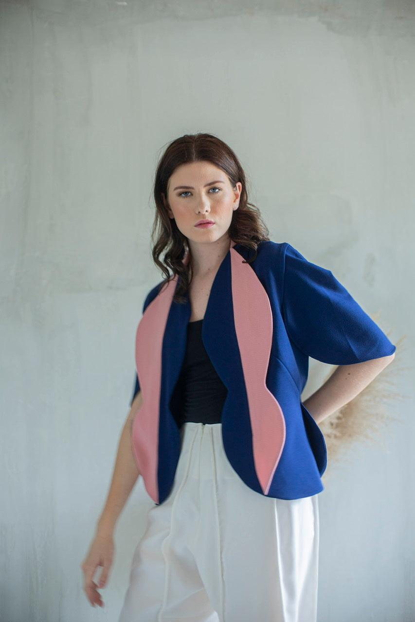 Outer Tulip Navy Pink