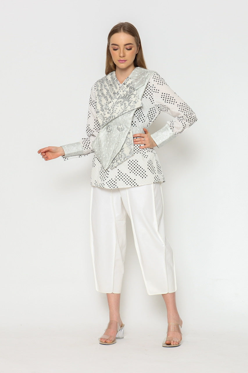 Bloom Kemeja dan vest Duo in Silver