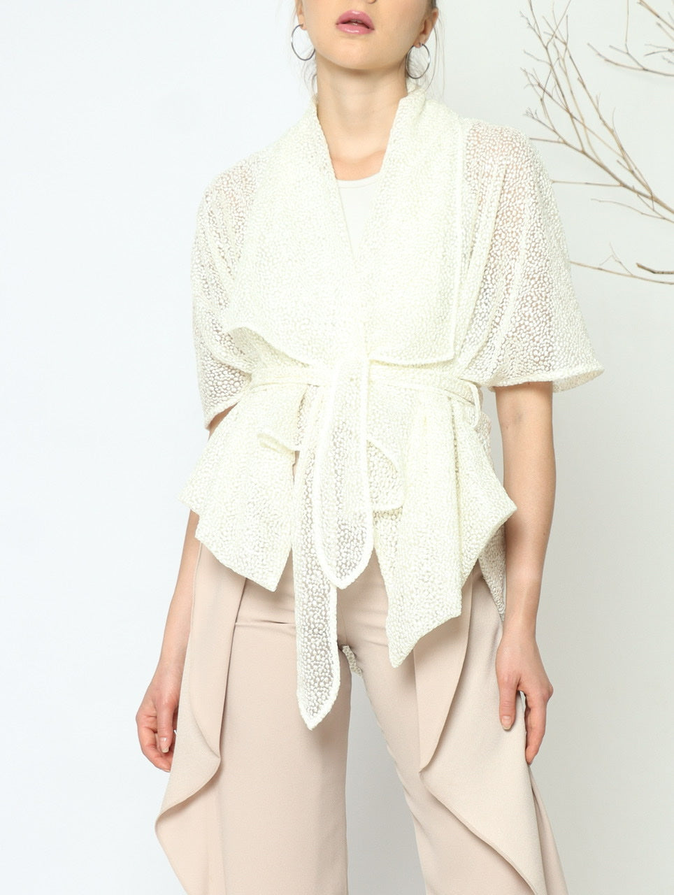 Bloom et Champs Kimono Dot Off-White