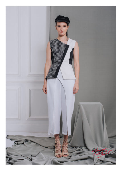 Half Abstract Panda Top
