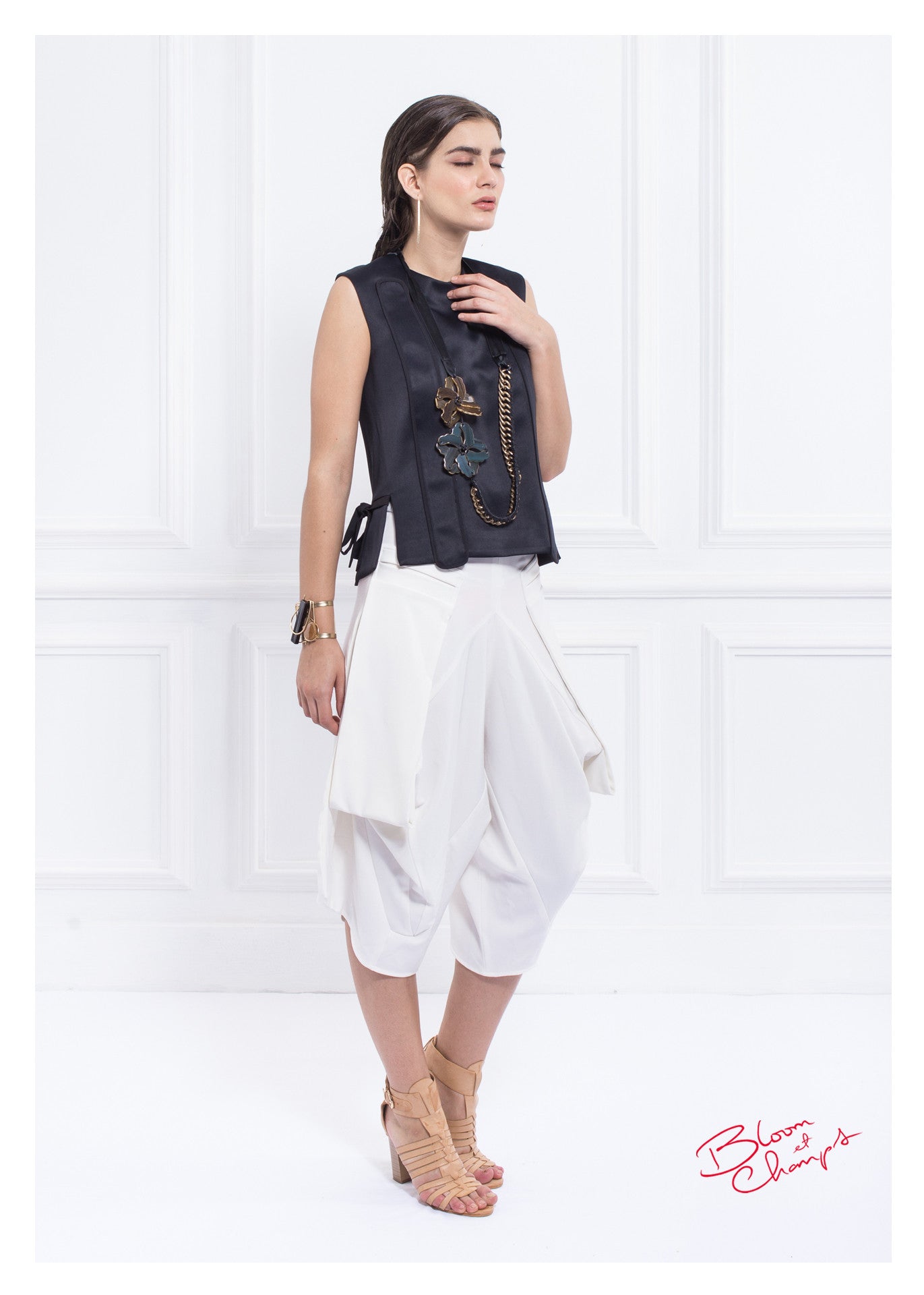 3D Pants White