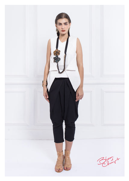 Suede Belted Top